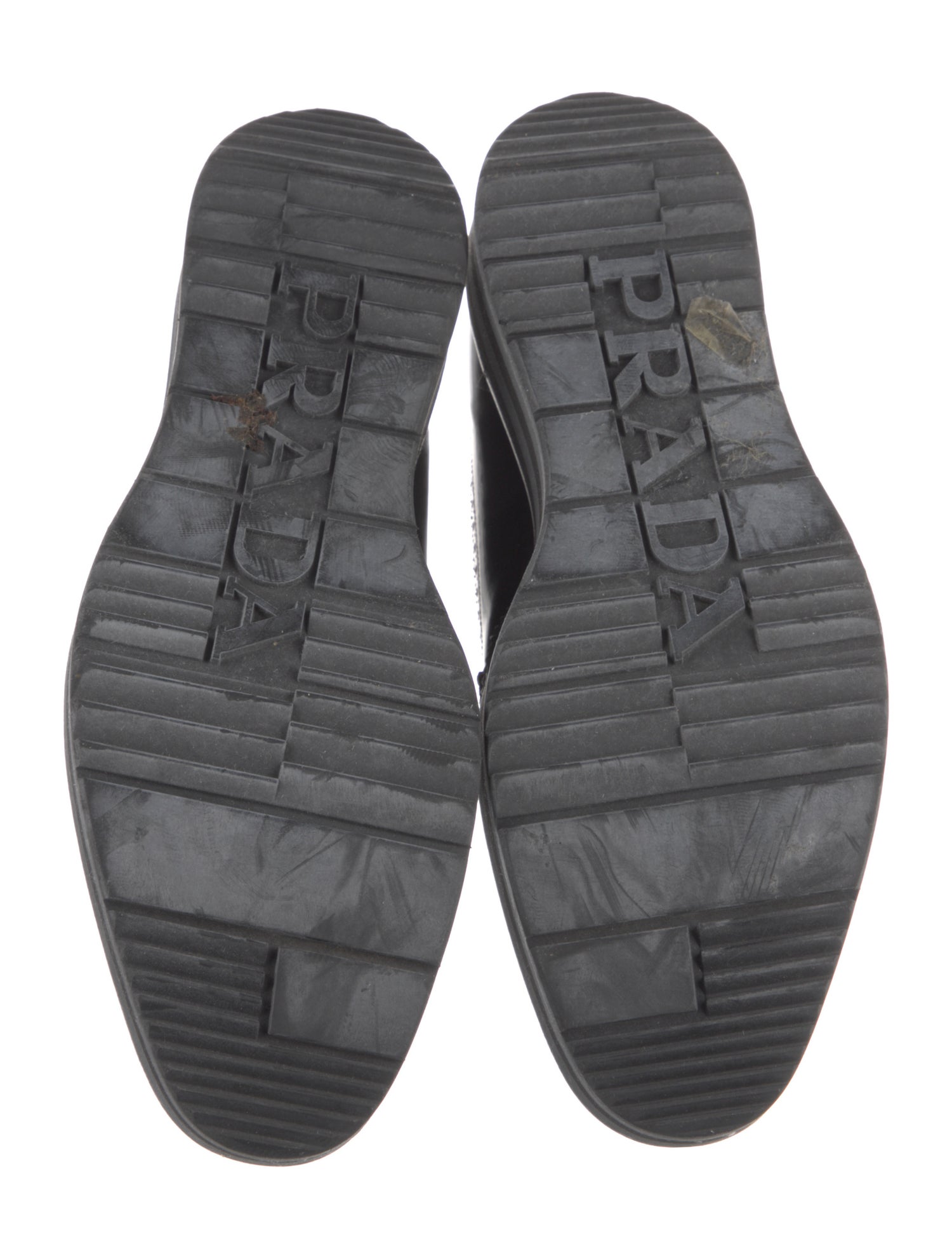 Prada Leather Eyelet Trim Brogues